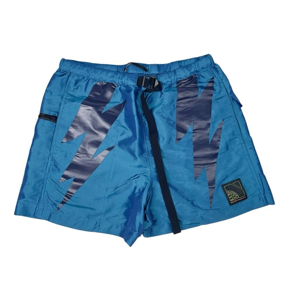 Not Of This Earth Iridescent Blue Climber Shorts Mens Small Tracey Mills PACSUN